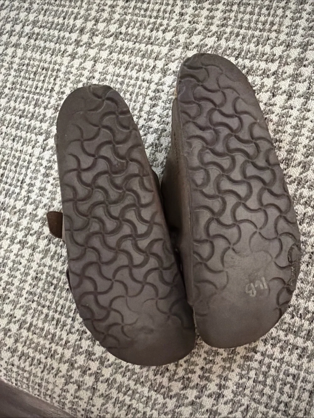 Birkenstock Men's Double-Strap Dark Brown Leather Sandals